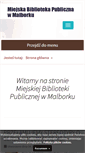 Mobile Screenshot of biblioteka.malbork.edu.pl