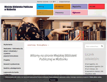 Tablet Screenshot of biblioteka.malbork.edu.pl